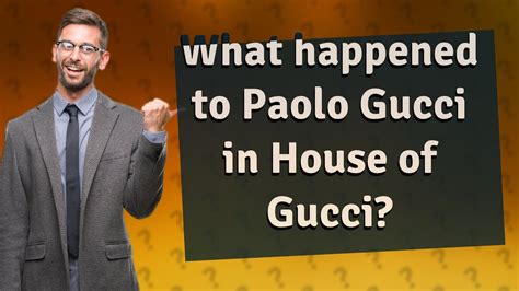 parlo gucci|what happened to paolo gucci.